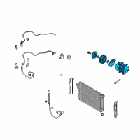 OEM 2011 Hyundai Sonata Compressor Assembly Diagram - 97701-3R000