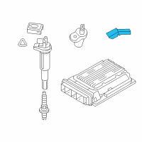 OEM BMW Knock Sensor Diagram - 13-62-7-591-661