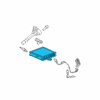 OEM 2005 Acura TL Control Module, Engine (Rewritable) Diagram - 37820-RDA-A62