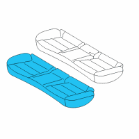 OEM 2020 Hyundai Ioniq Pad Assembly-Rear Seat Cushion Diagram - 89150-G2101