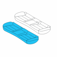 OEM 2019 Hyundai Ioniq Pad Assembly-Rear Seat Cushion Diagram - 89150-G2101