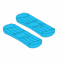 OEM 2019 Hyundai Ioniq Cushion Assembly-RR Seat Diagram - 89100-G2211-SHU