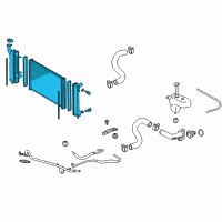 OEM 2007 Scion tC Radiator Assembly Diagram - 16400-22170