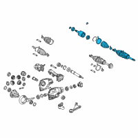 OEM 2008 Toyota Land Cruiser Axle Shaft Assembly Diagram - 43430-60071