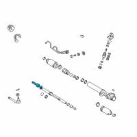 OEM Toyota Tacoma Inner Tie Rod Diagram - 45503-39075