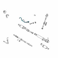 OEM 1995 Toyota Tacoma Tube, Steering Right Turn Pressure Diagram - 44418-35020