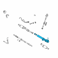 OEM Toyota Tacoma Housing Assembly Diagram - 44203-35040