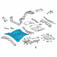 OEM 2019 Lexus RC F Pan, Center Floor Diagram - 58211-30401