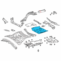 OEM 2022 Lexus RC350 Pan, RR Floor Diagram - 58311-24060