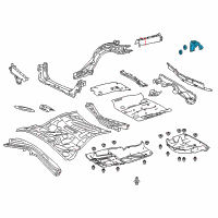 OEM 2018 Lexus RC350 Hook Sub-Assembly, Trans Diagram - 51095-24010