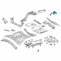 OEM 2017 Lexus RC200t Hook Sub-Assembly, Trans Diagram - 51095-24010