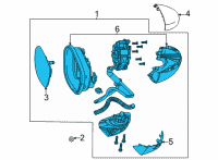 OEM 2022 Honda Civic MIRROR SET, R Diagram - 76208-T20-A01