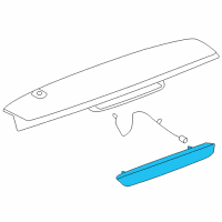 OEM 2009 Chevrolet Suburban 1500 High Mount Lamp Diagram - 25811698