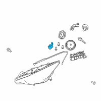 OEM 2017 Infiniti QX30 Bulb Diagram - 26261-8999B