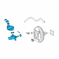 OEM 2009 Toyota RAV4 Master Cylinder Diagram - 47201-42382