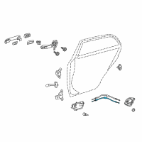 OEM 2018 Toyota Corolla Lock Cable Diagram - 69730-02200