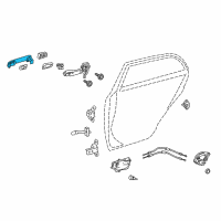 OEM Toyota Corolla Handle, Outside Diagram - 69212-02080-B1