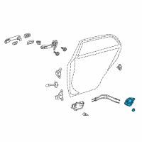 OEM 2016 Toyota Corolla Lock Assembly Diagram - 69050-02350