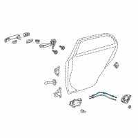 OEM 2014 Toyota Corolla Lock Cable Diagram - 69770-02290