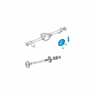 OEM 2000 Jeep Cherokee Cover-Differential Diagram - 5012811AA