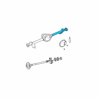 OEM 2001 Jeep Grand Cherokee Axle-Service Rear Diagram - 5012843AC