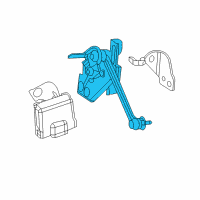 OEM 2019 Acura RLX Sensor Assembly, Rear Headlight Adjuster Diagram - 33146-TY3-A01