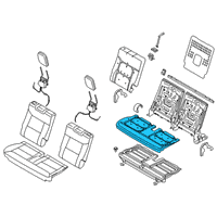 OEM 2021 Lincoln Aviator PAD - REAR SEAT CUSHION Diagram - LC5Z-7863840-D