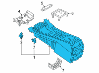 OEM BMW CENTER CONSOLE, LEATHER Diagram - 51-16-9-503-036