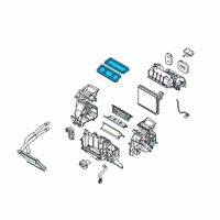 OEM 2019 Toyota Yaris AC & Heater Assembly Seal Diagram - 87429-WB001