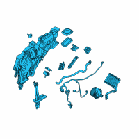 OEM 2015 Lincoln MKT Evaporator Assembly Diagram - DE9Z-19850-AV