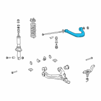 Genuine Toyota Tacoma Upper Control Arm diagram