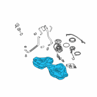 OEM 2007 BMW Alpina B7 Plastic Fuel Tank With Left Sensor Diagram - 16-11-7-175-232
