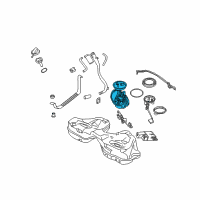 OEM 2008 BMW Alpina B7 Fuel Pump, Right Diagram - 16-11-7-170-004