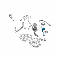 OEM 2002 BMW 745i Fuel Tank Sending Unit Left Diagram - 16-11-7-183-794