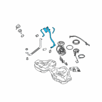 OEM 2006 BMW 750i Plastic Filler Pipe Diagram - 16-11-7-177-190