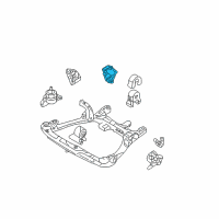 OEM 2010 Kia Optima Front Engine Support Bracket Diagram - 216103E006