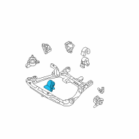 OEM Kia Rondo Front Roll Stopper Bracket Assembly Diagram - 219102G400