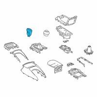 OEM 2022 Toyota Camry Shift Knob Diagram - 33504-02720-C0
