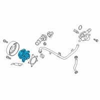 OEM 2018 Kia Rio Pump Assembly-Coolant Diagram - 251002B710