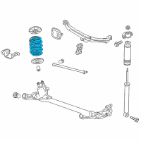 OEM 2015 Buick Verano Rear Coil Spring Diagram - 13360841