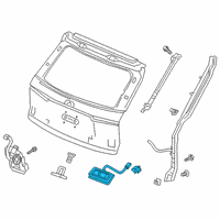 OEM 2019 Honda Passport Swtch, Tail Gate Open Diagram - 74810-TGS-A01