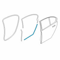 OEM 2014 BMW ActiveHybrid 7 Seal, Door Gap, Door, Rear Bottom Diagram - 51-35-7-179-125