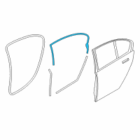 OEM 2014 BMW ActiveHybrid 7 Gasket, Door Joint, B Column, Left Diagram - 51-35-7-177-943