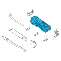 OEM 2018 Ford Taurus Console Base Diagram - DG1Z-54045B30-AA