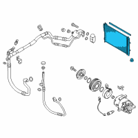 OEM 2014 Kia Forte Condenser Assembly-Cooler Diagram - 97606A7000