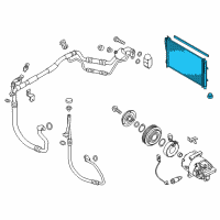 OEM Kia Forte Condenser Assembly-Cooler Diagram - 97606A7000