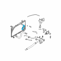 OEM 2002 Chrysler Sebring Hose-Radiator Diagram - MR355521