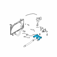 OEM Chrysler Sebring Housing-THERMOSTAT Diagram - MD349688