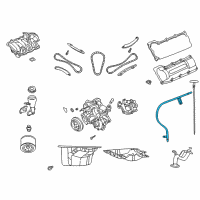 OEM Jeep Commander Tube-Engine Oil Indicator Diagram - 53021741AD