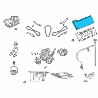 OEM Jeep Grand Cherokee Gasket-Cylinder Head Cover Diagram - 53021958AA